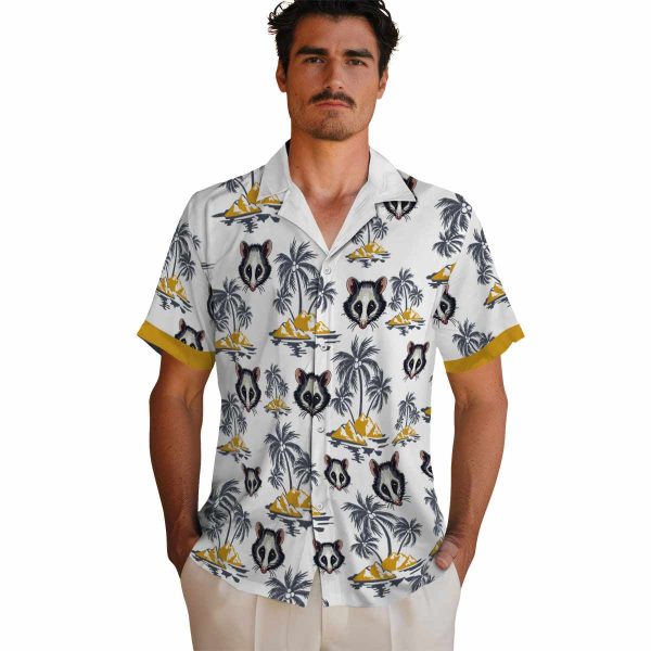 Possum Palm Island Print Hawaiian Shirt High quality