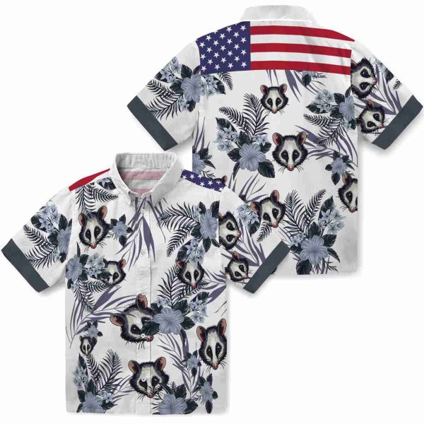 Possum Patriotic Hibiscus Design Hawaiian Shirt Latest Model