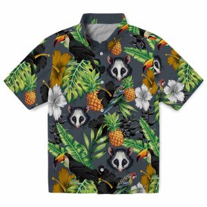 Possum Toucan Hibiscus Pineapple Hawaiian Shirt Best selling