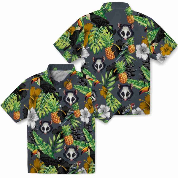 Possum Toucan Hibiscus Pineapple Hawaiian Shirt Latest Model