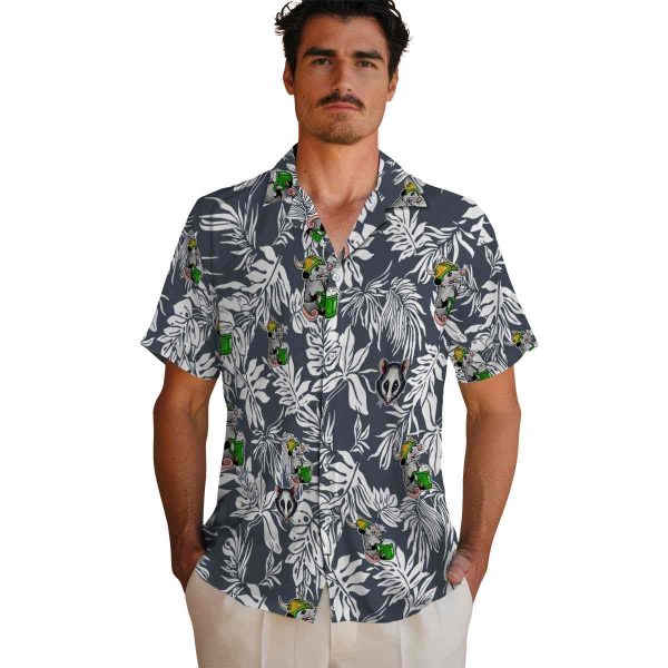 Possum Tropical Leaf Hawaiian Shirt High quality