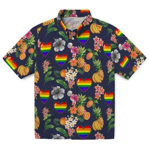 Pride Hibiscus And Fruit Hawaiian Shirt Best selling