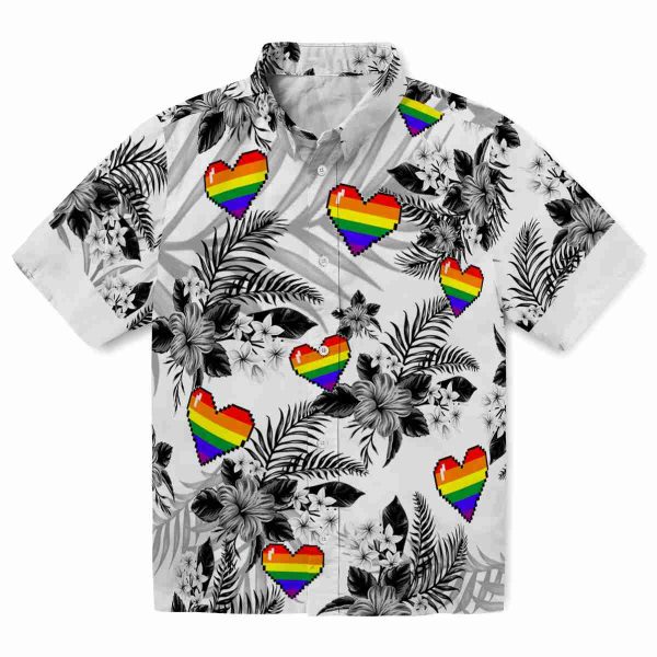 Pride Hibiscus Palm Leaves Hawaiian Shirt Best selling