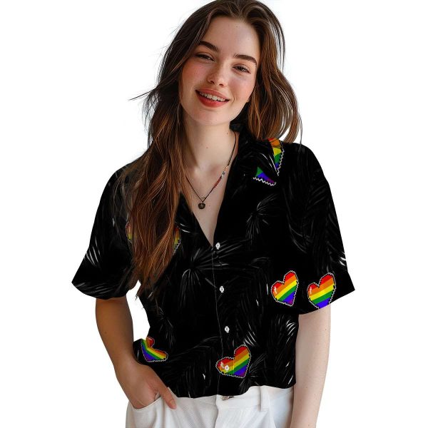 Pride Palm Leaf Hawaiian Shirt Trendy