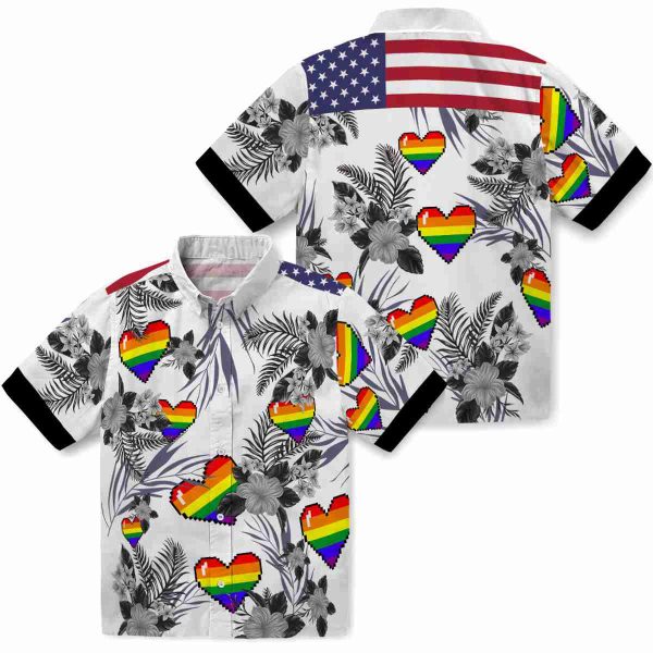 Pride Patriotic Hibiscus Design Hawaiian Shirt Latest Model