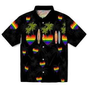 Pride Surfboard Palm Hawaiian Shirt Best selling