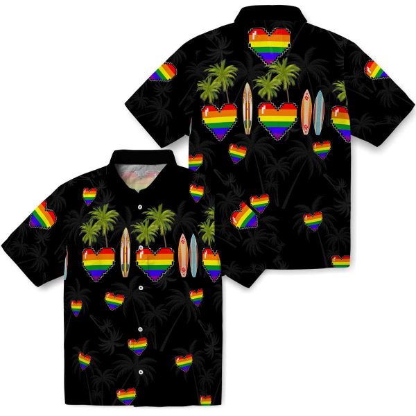 Pride Surfboard Palm Hawaiian Shirt Latest Model