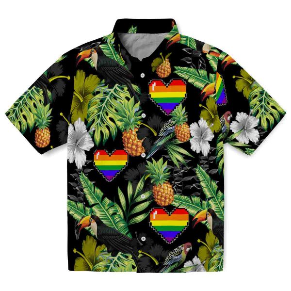 Pride Toucan Hibiscus Pineapple Hawaiian Shirt Best selling 1