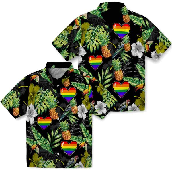 Pride Toucan Hibiscus Pineapple Hawaiian Shirt Latest Model 1