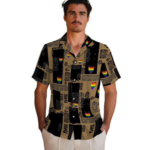 Pride Tribal Symbols Hawaiian Shirt High quality