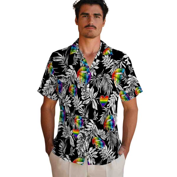 Pride Tropical Leaf Hawaiian Shirt High quality