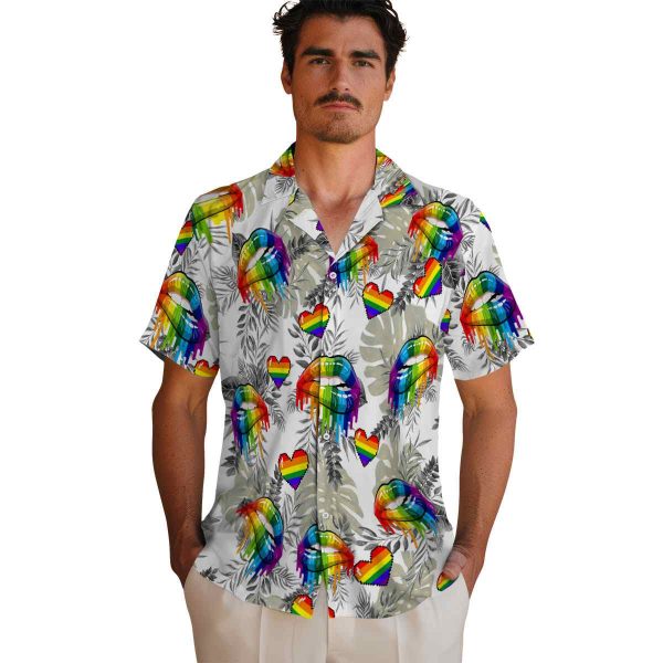 Pride Tropical Leaves Hawaiian Shirt High quality