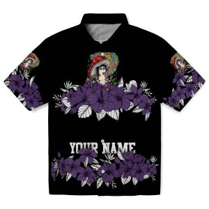 Psychedelic Hibiscus Stripe Hawaiian Shirt Best selling