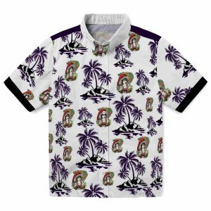 Psychedelic Palm Island Print Hawaiian Shirt Best selling