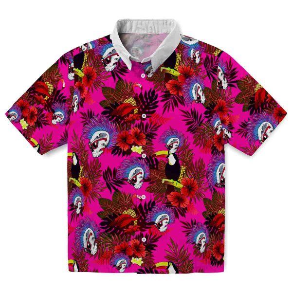 Punk Floral Toucan Hawaiian Shirt Best selling