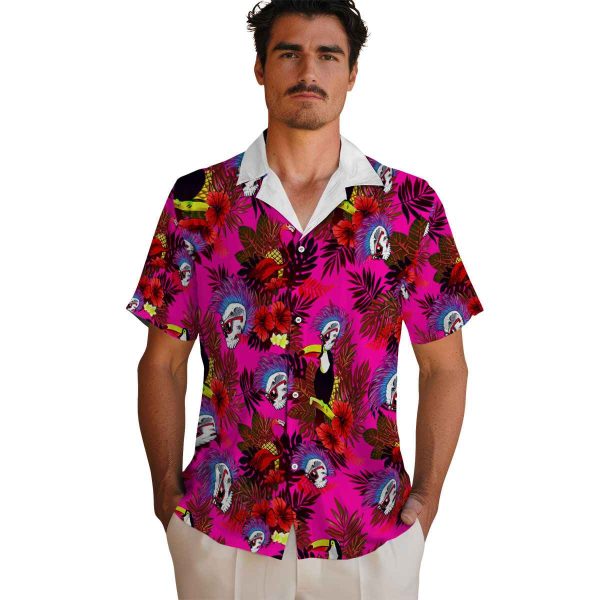 Punk Floral Toucan Hawaiian Shirt High quality