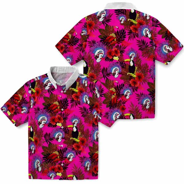 Punk Floral Toucan Hawaiian Shirt Latest Model