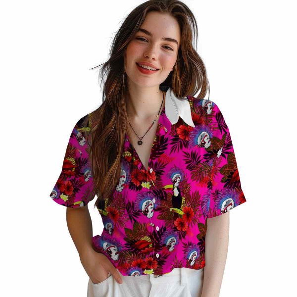 Punk Floral Toucan Hawaiian Shirt Trendy