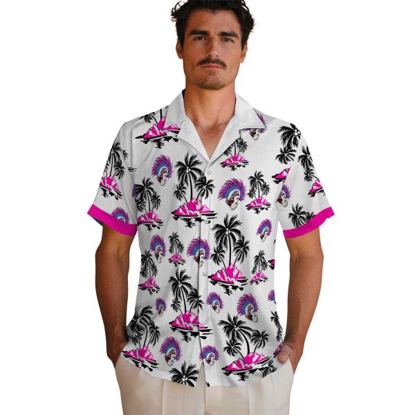 Punk Palm Island Print Hawaiian Shirt High quality