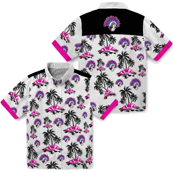 Punk Palm Island Print Hawaiian Shirt Latest Model