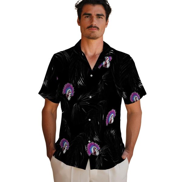 Punk Palm Leaf Hawaiian Shirt High quality