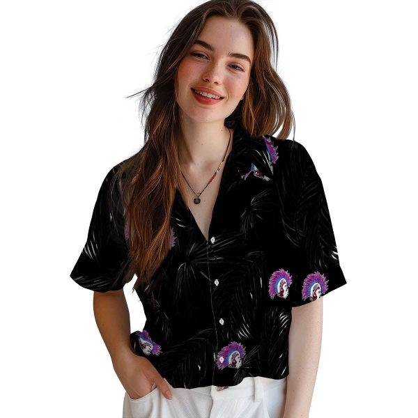 Punk Palm Leaf Hawaiian Shirt Trendy