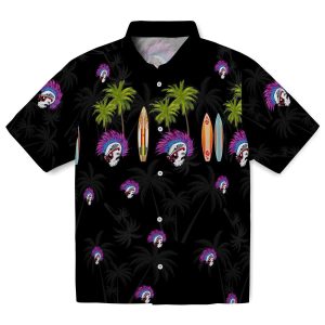 Punk Surfboard Palm Hawaiian Shirt Best selling