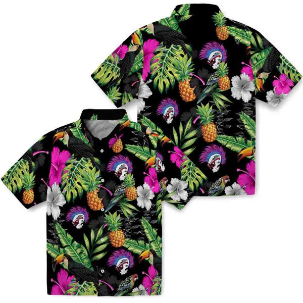 Punk Toucan Hibiscus Pineapple Hawaiian Shirt Latest Model