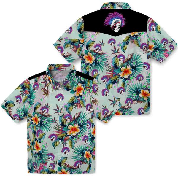 Punk Tropical Foliage Hawaiian Shirt Latest Model