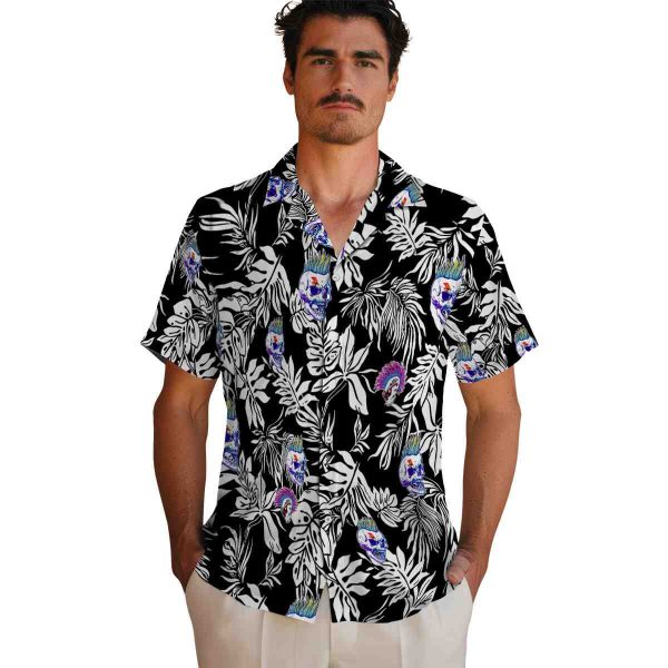 Punk Tropical Leaf Hawaiian Shirt High quality