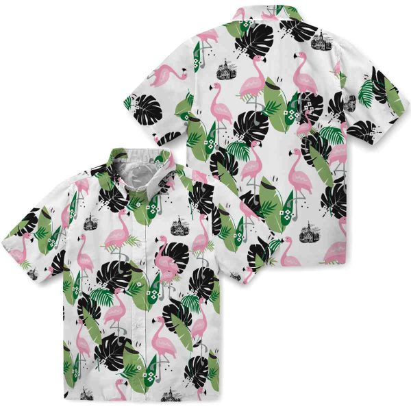 Puritan Flamingo Leaf Motif Hawaiian Shirt Latest Model