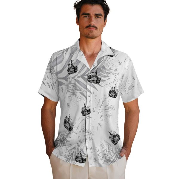 Puritan Hibiscus Palm Leaves Hawaiian Shirt High quality