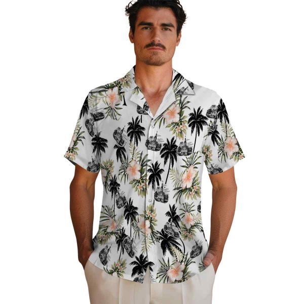 Puritan Palm Tree Flower Hawaiian Shirt High quality