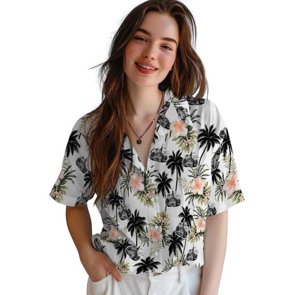 Puritan Palm Tree Flower Hawaiian Shirt Trendy