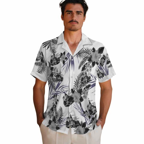 Puritan Patriotic Hibiscus Design Hawaiian Shirt High quality