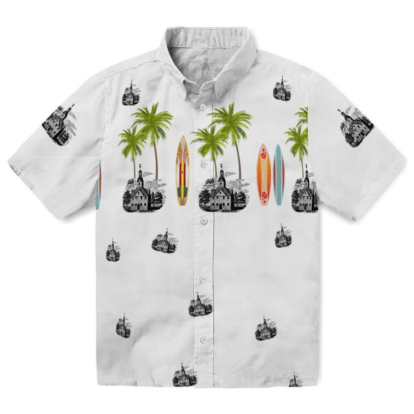 Puritan Surfboard Palm Hawaiian Shirt Best selling