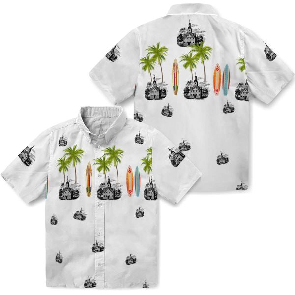 Puritan Surfboard Palm Hawaiian Shirt Latest Model