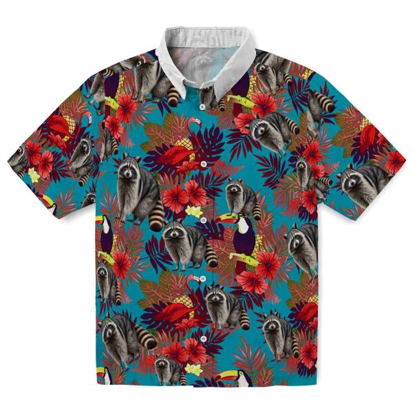 Raccoon Floral Toucan Hawaiian Shirt Best selling