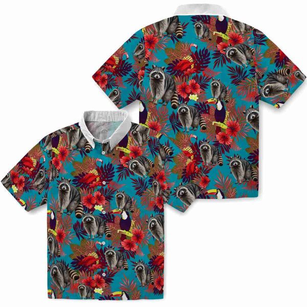 Raccoon Floral Toucan Hawaiian Shirt Latest Model