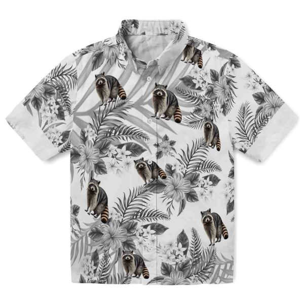 Raccoon Hibiscus Palm Leaves Hawaiian Shirt Best selling