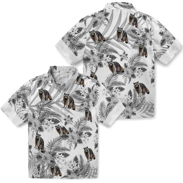 Raccoon Hibiscus Palm Leaves Hawaiian Shirt Latest Model