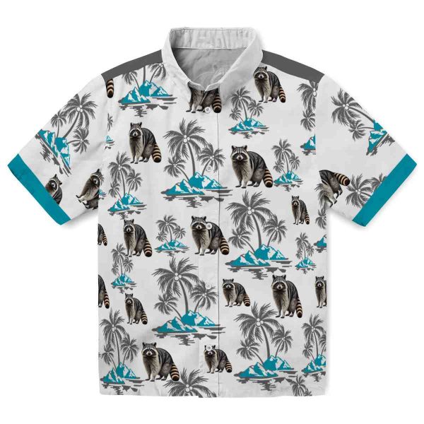 Raccoon Palm Island Print Hawaiian Shirt Best selling