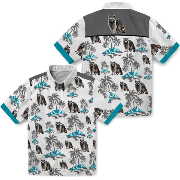 Raccoon Palm Island Print Hawaiian Shirt Latest Model