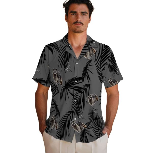 Raccoon Palm Leaf Hawaiian Shirt High quality