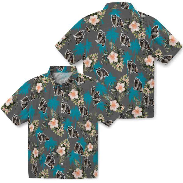 Raccoon Palm Tree Flower Hawaiian Shirt Latest Model