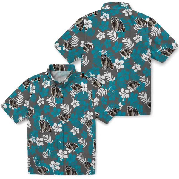 Raccoon Tropical Floral Hawaiian Shirt Latest Model