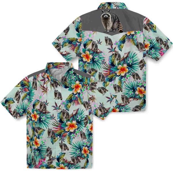 Raccoon Tropical Foliage Hawaiian Shirt Latest Model