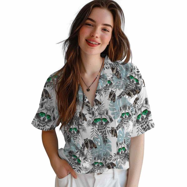 Raccoon Tropical Leaves Hawaiian Shirt Trendy