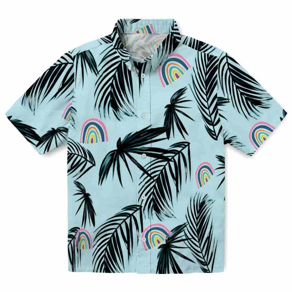 Rainbow Palm Leaf Hawaiian Shirt Best selling