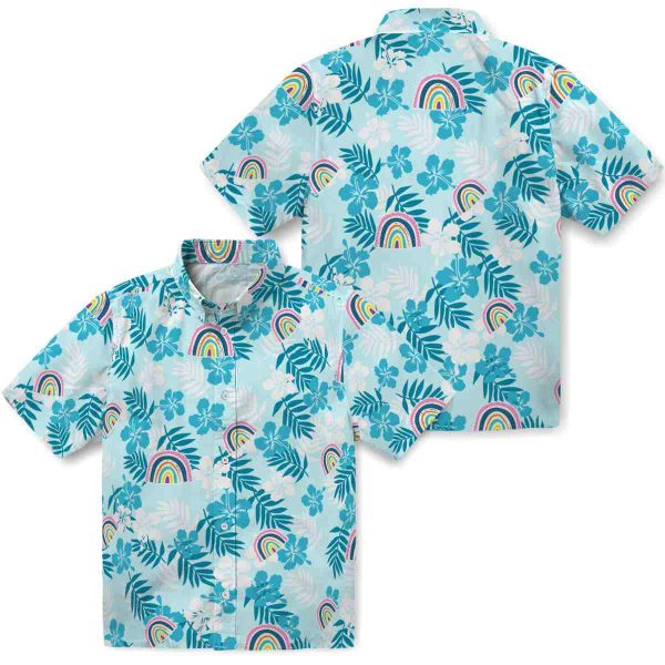 Rainbow Tropical Floral Hawaiian Shirt Latest Model